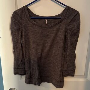 Free People Charcoal Long Sleeve